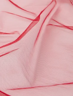 Marina Rinaldi Étole en tulle ROUGE Discount