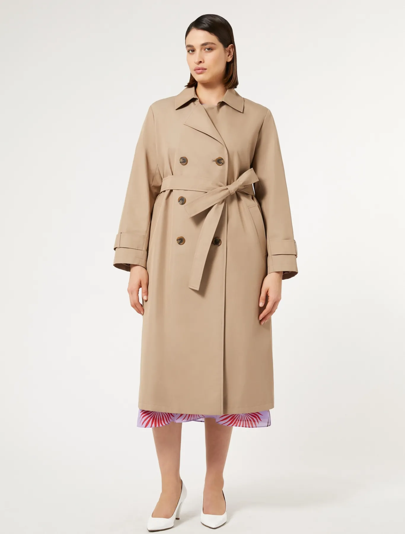 Marina Rinaldi Trench-coat surdimensionné en sergé imperméable SABLE Fashion