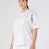 Marina Rinaldi T-shirt brodé en jersey BLANCNEUTRE Discount