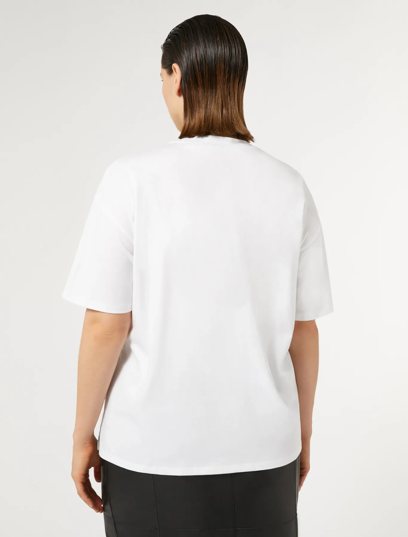 Marina Rinaldi T-shirt brodé en jersey BLANCNEUTRE Clearance