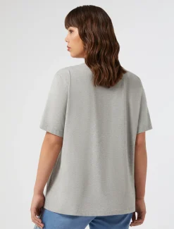 Marina Rinaldi T-shirt brodé en jersey GRISMOYEN Hot