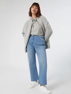 Marina Rinaldi T-shirt brodé en jersey GRISMOYEN Hot