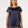 Marina Rinaldi T-shirt en crêpe de jersey BLEU Best