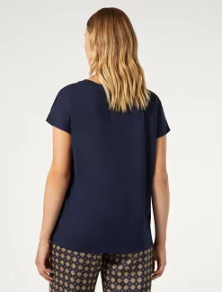 Marina Rinaldi T-shirt en crêpe de jersey BLEU Best