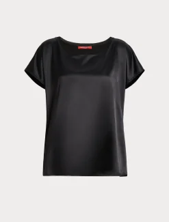 Marina Rinaldi T-shirt en crêpe de jersey NOIR New