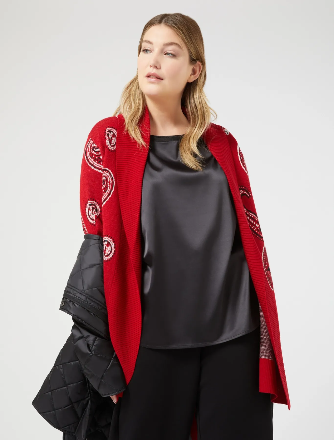 Marina Rinaldi T-shirt en crêpe de jersey NOIR New
