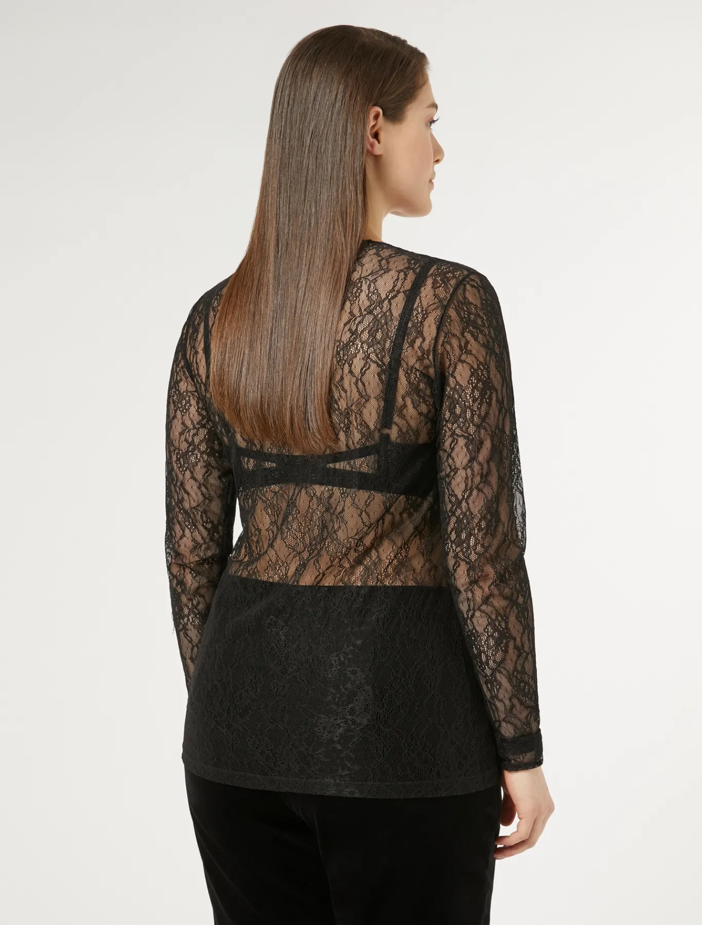 Marina Rinaldi T-shirt en dentelle stretch NOIR Outlet