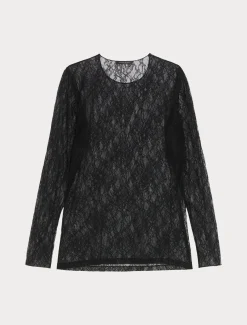 Marina Rinaldi T-shirt en dentelle stretch NOIR Outlet