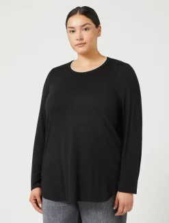 Marina Rinaldi T-shirt en jersey NOIR New