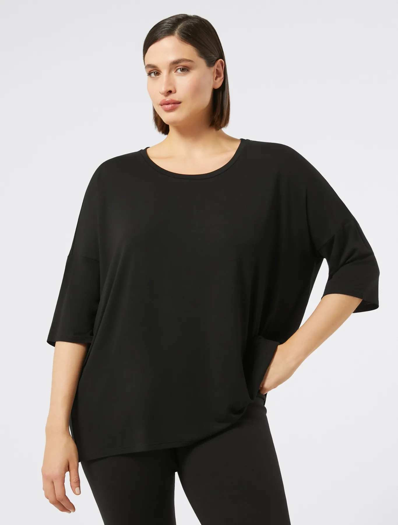 Marina Rinaldi T-shirt en jersey NOIR Fashion