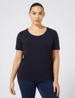 Marina Rinaldi T-shirt en jersey BLEUET Clearance