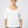 Marina Rinaldi T-shirt en jersey BLANCNEUTRE Sale