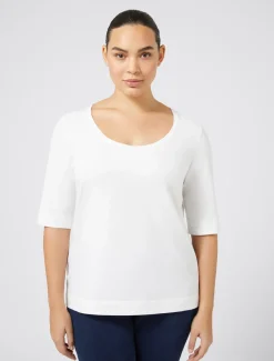 Marina Rinaldi T-shirt en jersey BLANCNEUTRE Sale