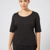 Marina Rinaldi T-shirt en jersey NOIR Hot