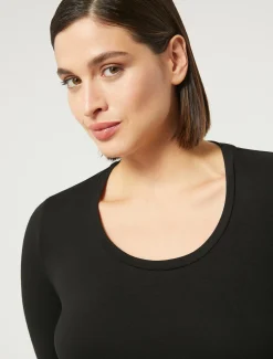Marina Rinaldi T-shirt en jersey NOIR Outlet