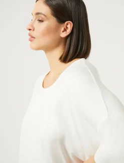 Marina Rinaldi T-shirt en jersey BLANC New