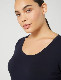 Marina Rinaldi T-shirt en jersey BLEUET Clearance