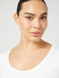 Marina Rinaldi T-shirt en jersey BLANCNEUTRE Sale