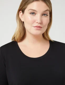 Marina Rinaldi T-shirt en jersey NOIR Outlet
