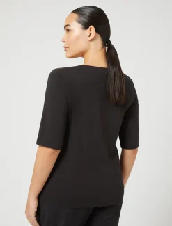 Marina Rinaldi T-shirt en jersey NOIR Hot