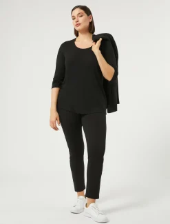 Marina Rinaldi T-shirt en jersey NOIR Outlet