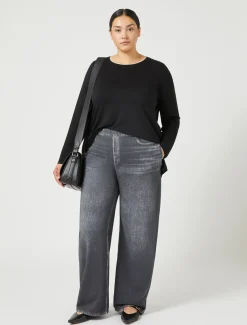 Marina Rinaldi T-shirt en jersey NOIR New