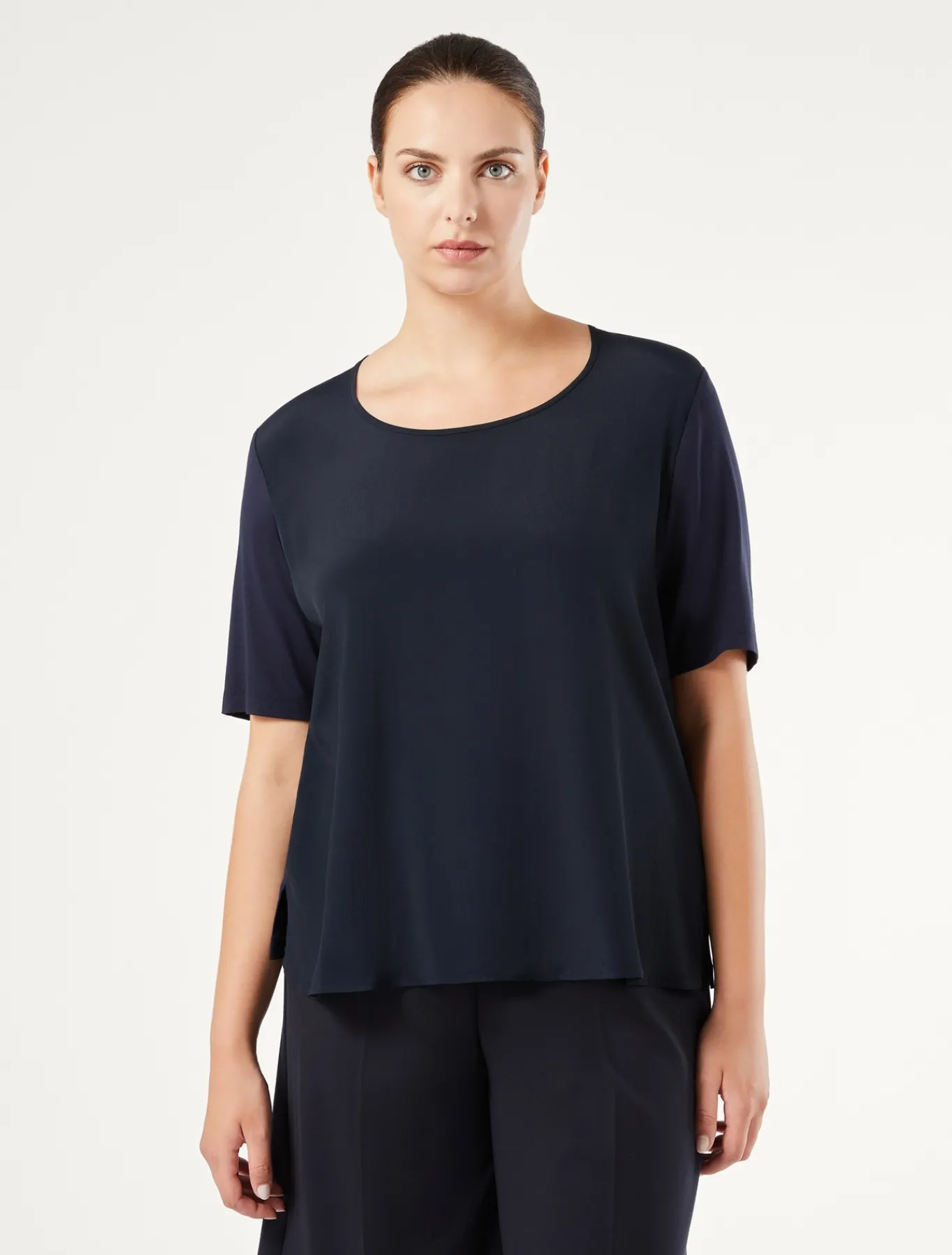 Marina Rinaldi T-shirt en jersey, acétate et soie BLEUMARINE Hot