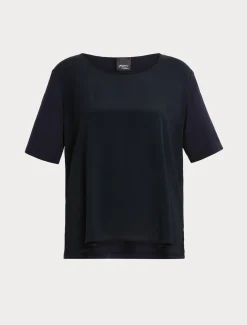 Marina Rinaldi T-shirt en jersey, acétate et soie BLEUMARINE Hot