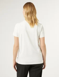 Marina Rinaldi T-shirt en jersey avec broderies IVOIRE Hot