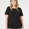 Marina Rinaldi T-shirt en jersey avec strass NOIR Best