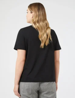 Marina Rinaldi T-shirt en jersey avec strass NOIR Best