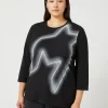 Marina Rinaldi T-shirt en jersey de coton stretch NOIR Fashion