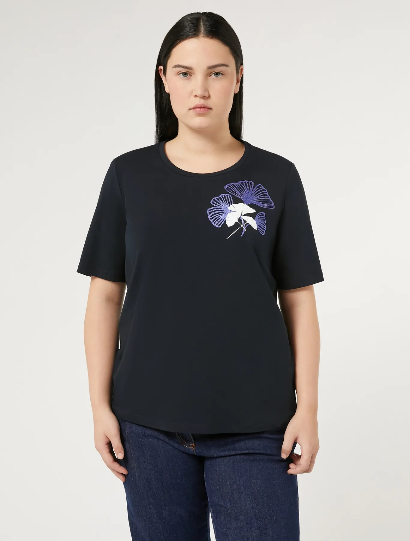 Marina Rinaldi T-shirt en jersey de coton stretch BLEUMARINE Best
