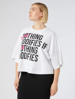 Marina Rinaldi T-shirt en jersey de coton BLANCNEUTRE Hot