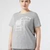 Marina Rinaldi T-shirt en jersey de coton GRISMOYEN Discount