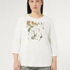 Marina Rinaldi T-shirt en jersey de coton stretch BLANC Sale