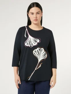 Marina Rinaldi T-shirt en jersey de coton stretch BLEUMARINE Sale
