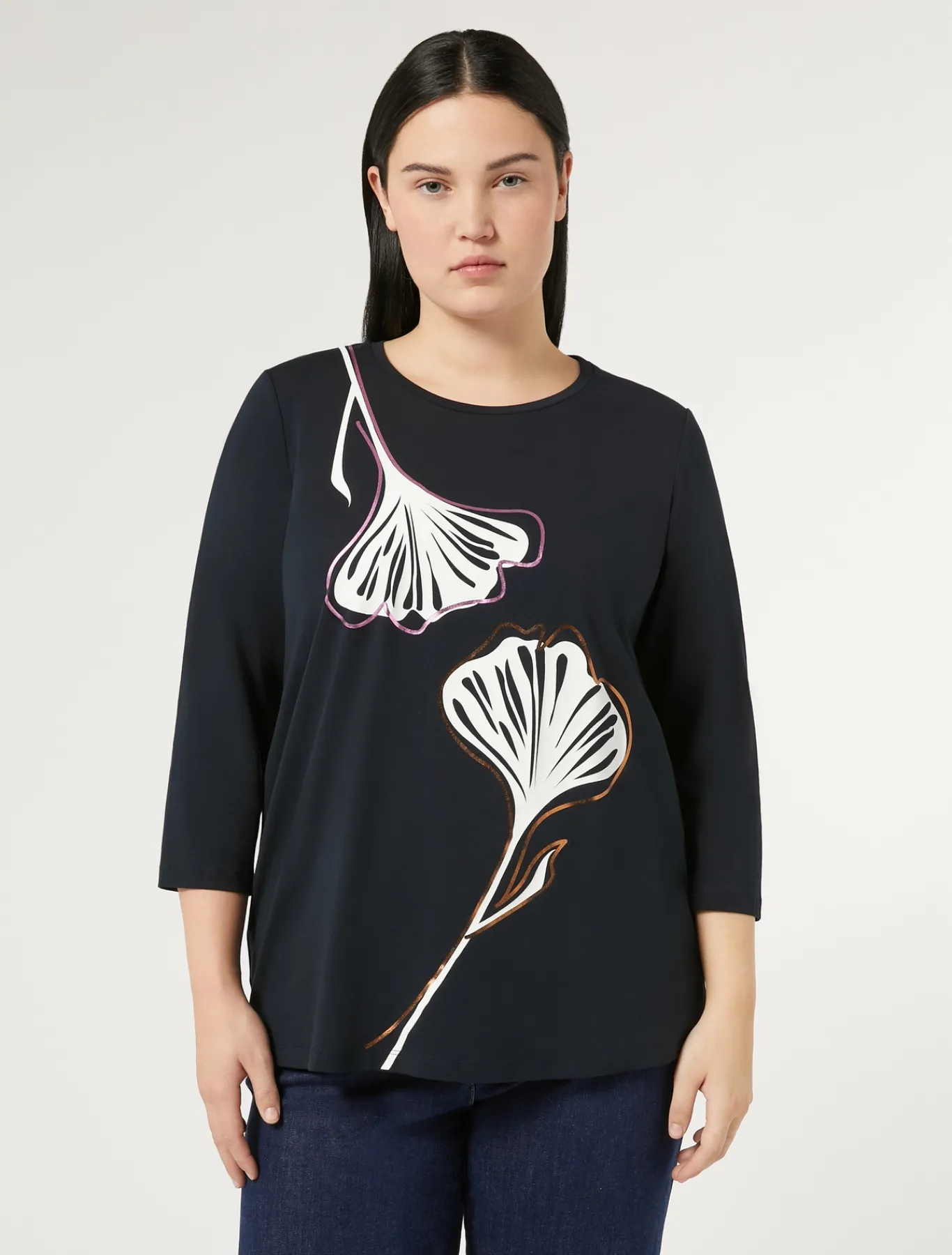 Marina Rinaldi T-shirt en jersey de coton stretch BLEUMARINE Sale