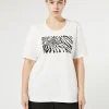 Marina Rinaldi T-shirt en jersey de coton stretch BLANC Best