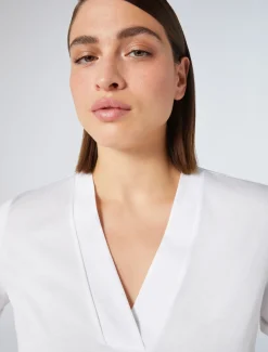 Marina Rinaldi T-shirt en jersey de coton BLANCNEUTRE Fashion