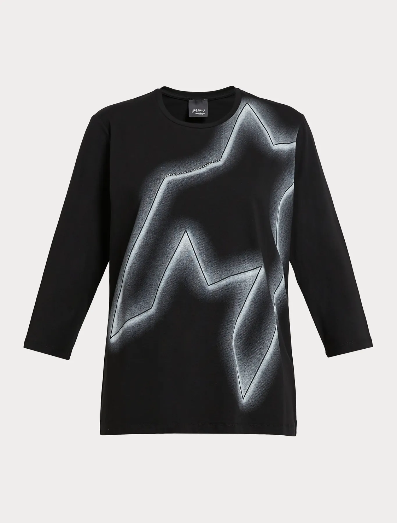 Marina Rinaldi T-shirt en jersey de coton stretch NOIR Fashion