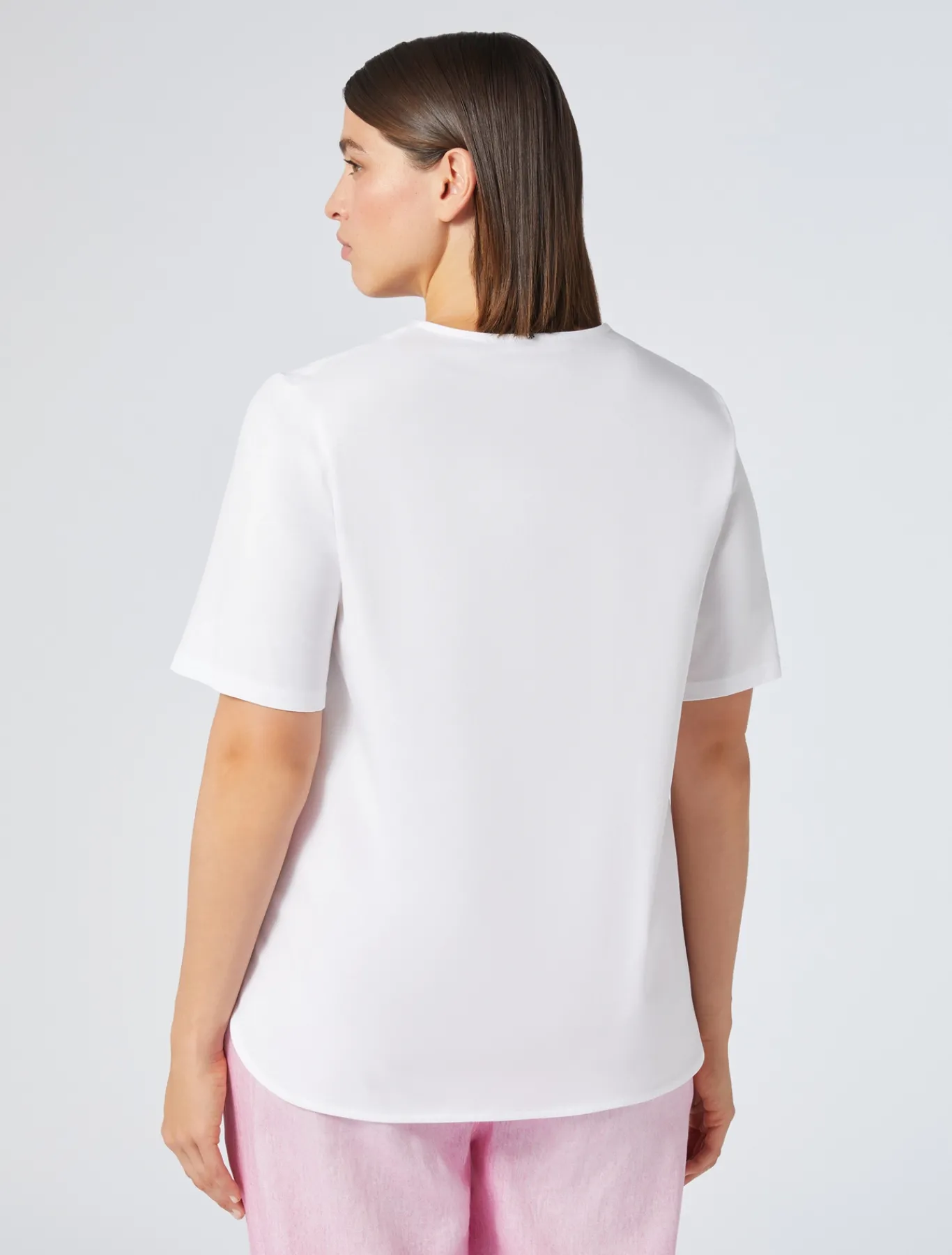Marina Rinaldi T-shirt en jersey de coton BLANCNEUTRE Fashion
