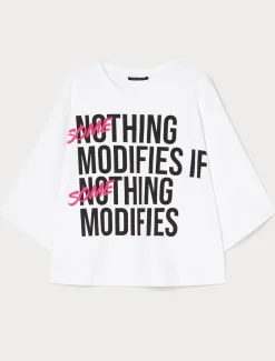 Marina Rinaldi T-shirt en jersey de coton BLANCNEUTRE Hot