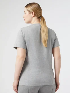 Marina Rinaldi T-shirt en jersey de coton GRISMOYEN Discount