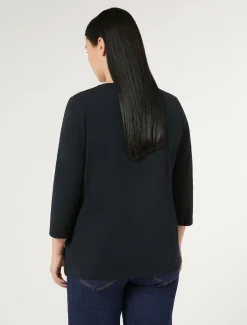 Marina Rinaldi T-shirt en jersey de coton stretch BLEUMARINE Sale