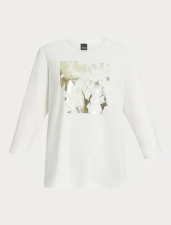 Marina Rinaldi T-shirt en jersey de coton stretch BLANC Sale