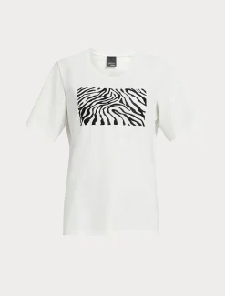Marina Rinaldi T-shirt en jersey de coton stretch BLANC Best