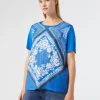 Marina Rinaldi T-shirt en jersey de viscose BLEUET Hot