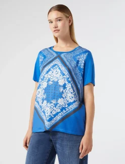Marina Rinaldi T-shirt en jersey de viscose BLEUET Hot