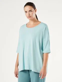 Marina Rinaldi T-shirt en jersey de viscose stretch VERTPASTEL Fashion